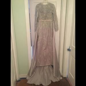 Bridess Gray Formal Gown size 6
